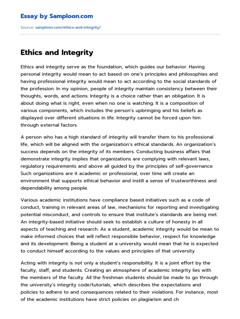 Ethics Essay Pdf Integrity Applied Ethics - Premium Mountain Wallpaper Gallery - Retina