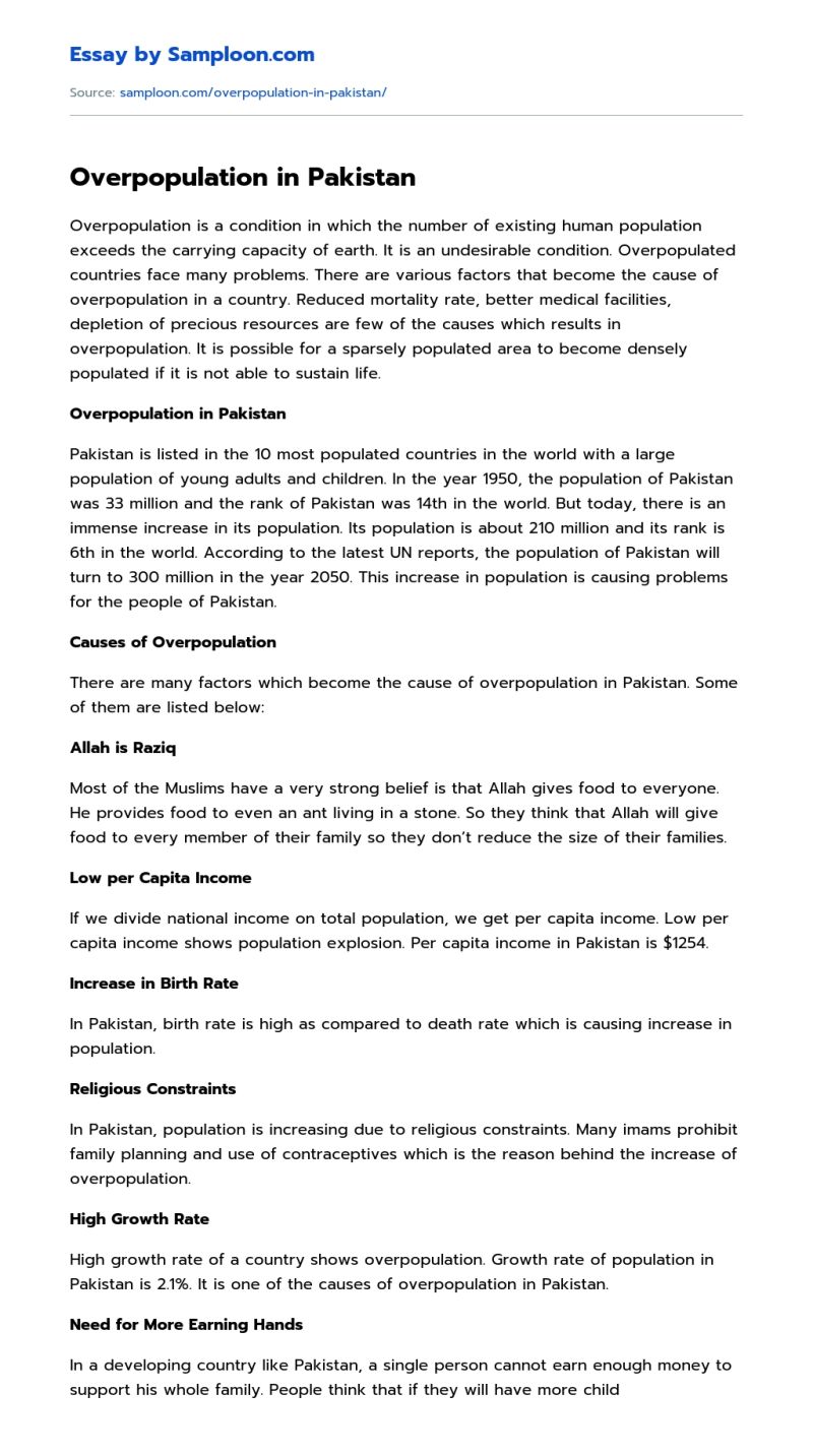Overpopulation The Problem And Its Background Essay Example - Light Illustrations - Perfect High Resolution Collection