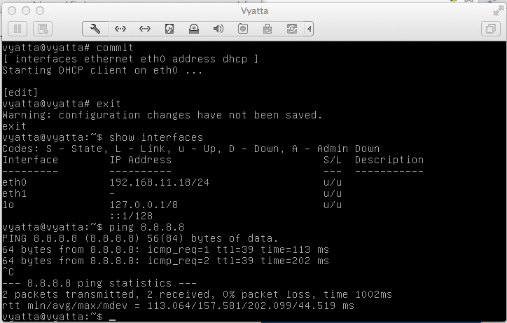 Vyatta Virtual Router–Basic IPv4 Configuration (Project V1) | Bantou ...
