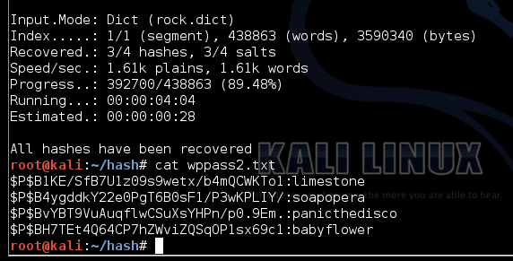 Versions are available for linux, os x, and windows. Cracking Wordpress Password Hashes With Hashcat