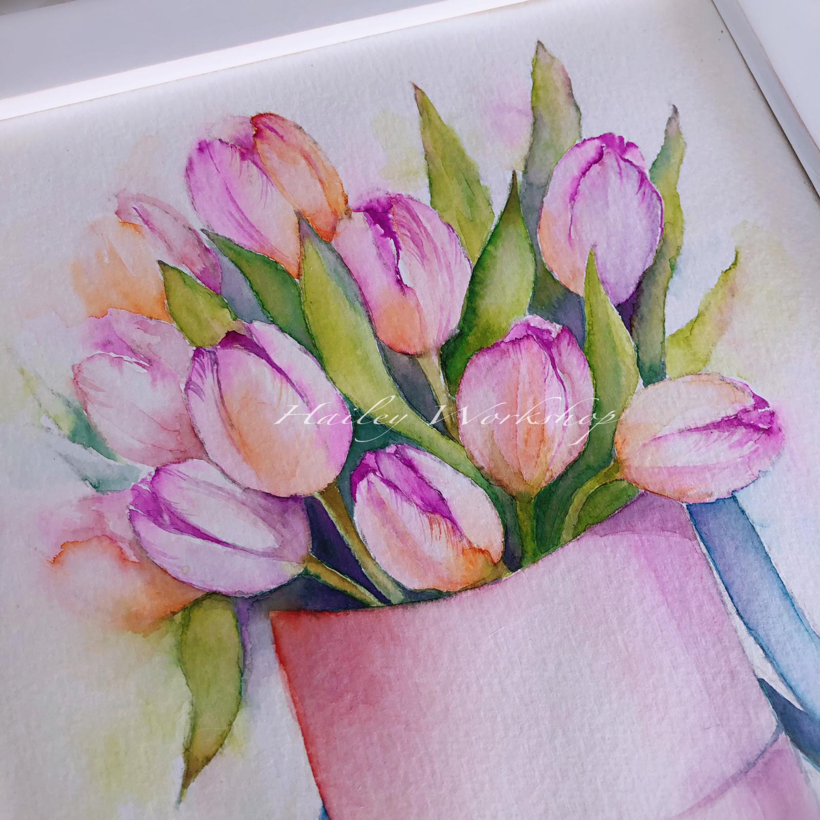 Tulips-Watercolor (4)