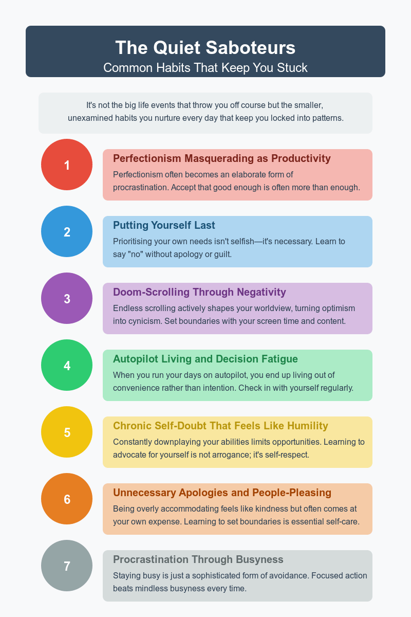 The quiet saboteurs: common habits that keep you stuck