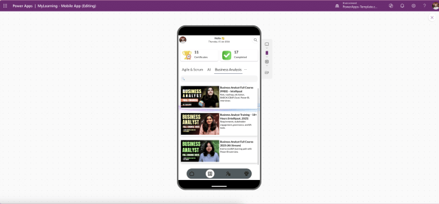 MyLearning Corporate Training App Built with Power Apps – screenshot 5