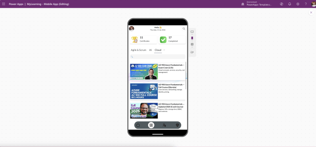 MyLearning Corporate Training App Built with Power Apps – screenshot 4