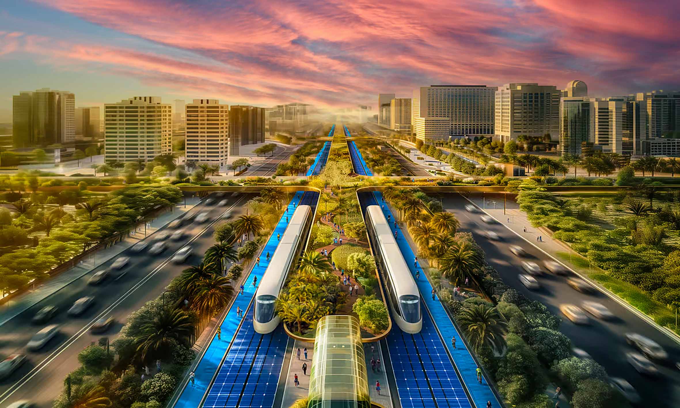 Dubai Green Spine