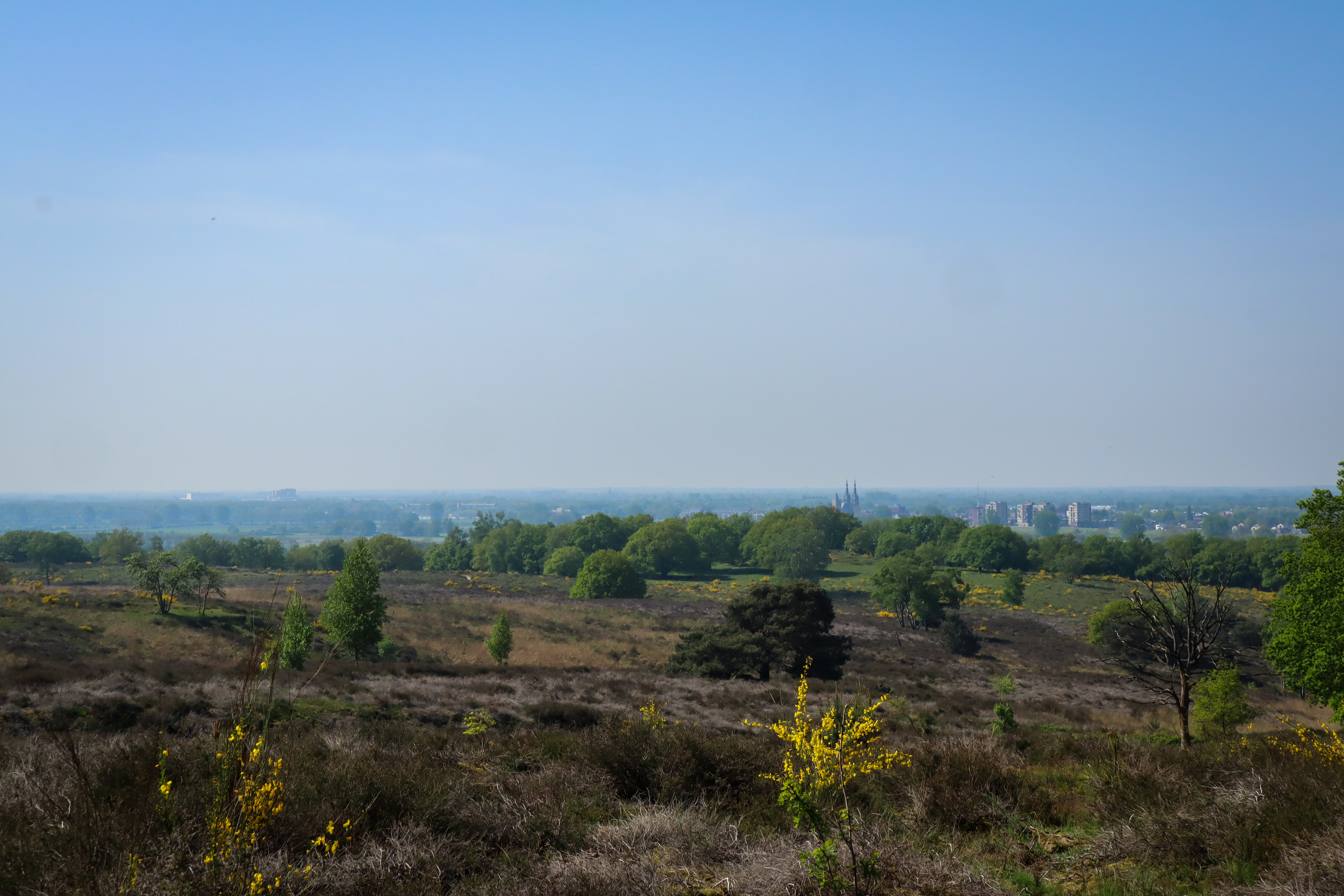Uitzicht tijdens de wandeling naar Groesbeek