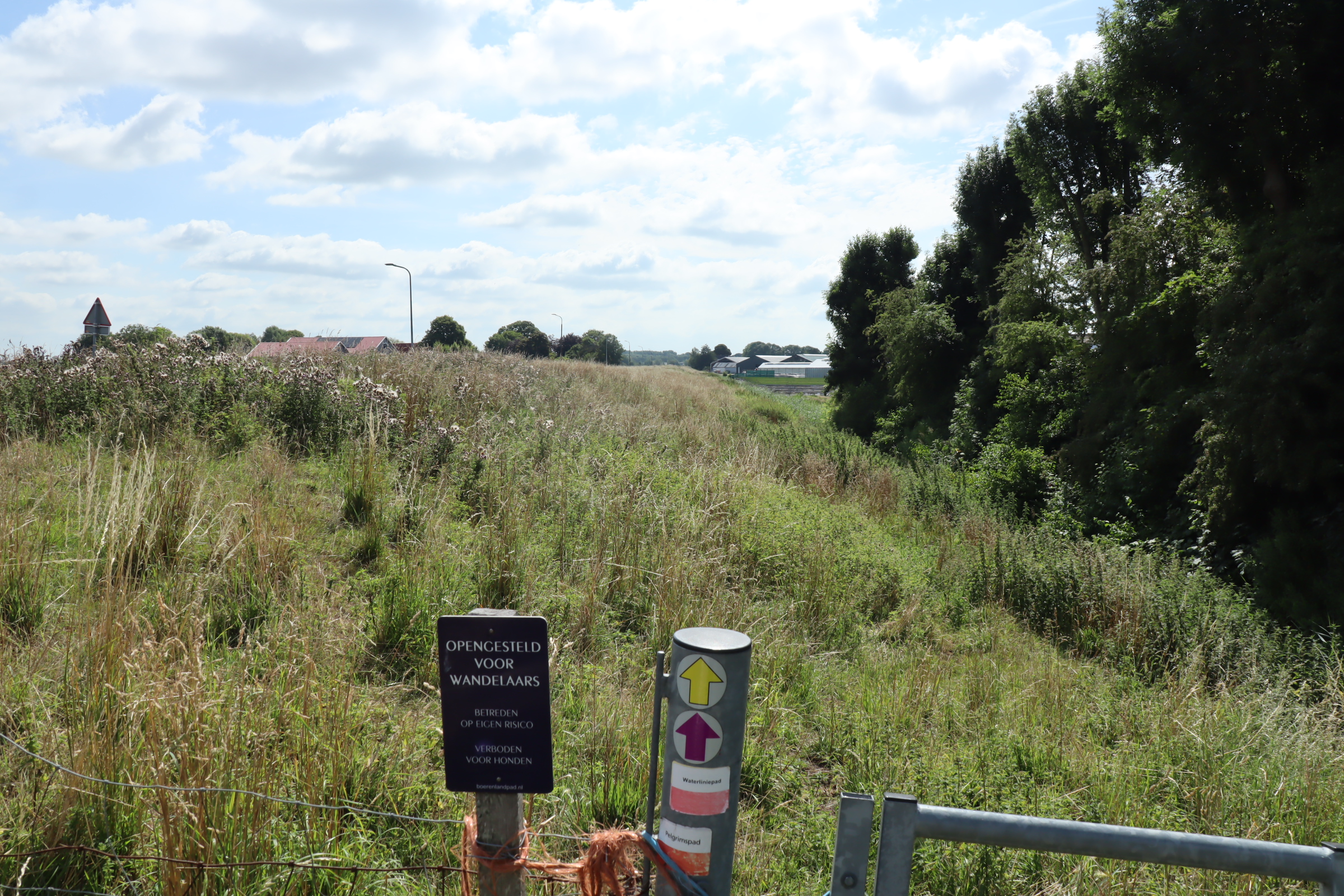 Pelgrimspad, kaarten 7–9, Fort de Kwakel, verder onderweg