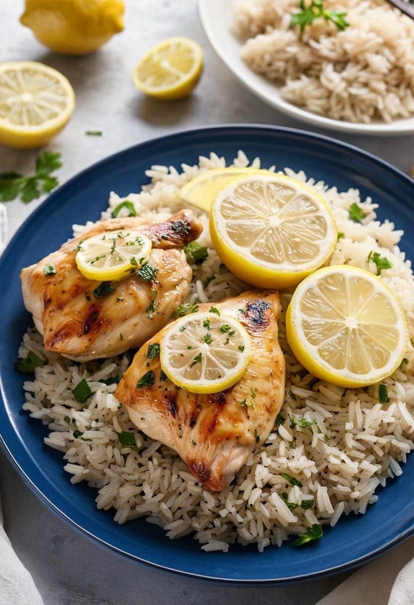 Greek Lemon Chicken and Rice