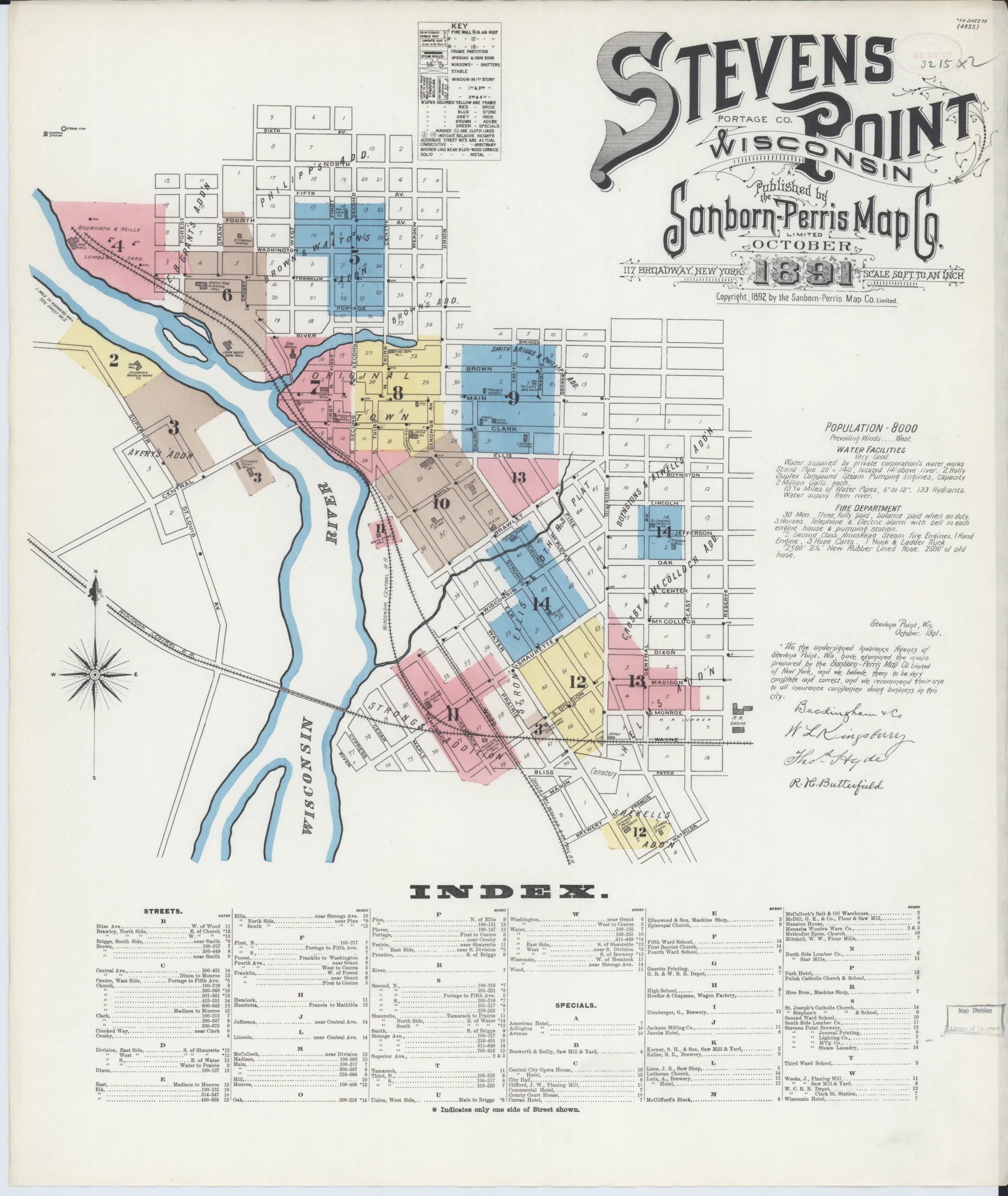 Stevens Point1 Wisconsin Sanborn Fire Maps Stevens Point1 
