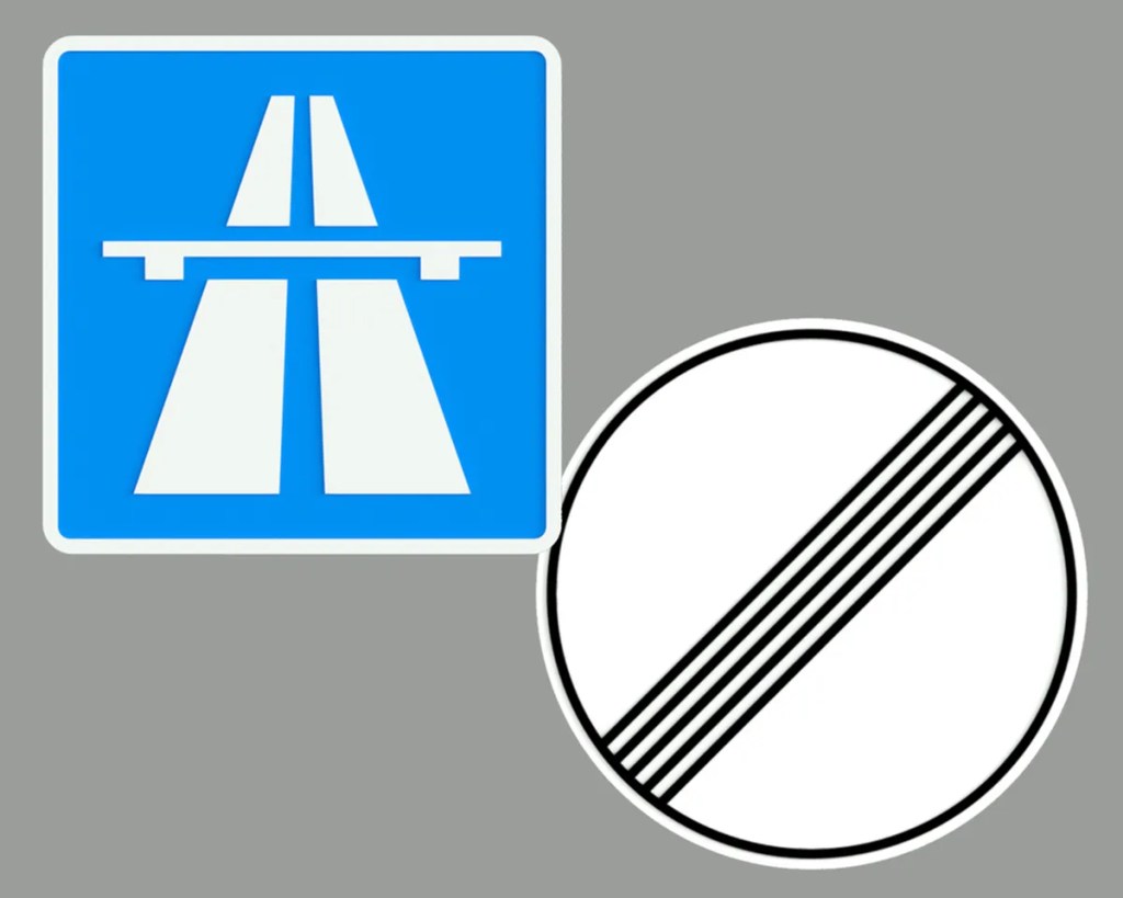 Tyska motorvägsskyltar
