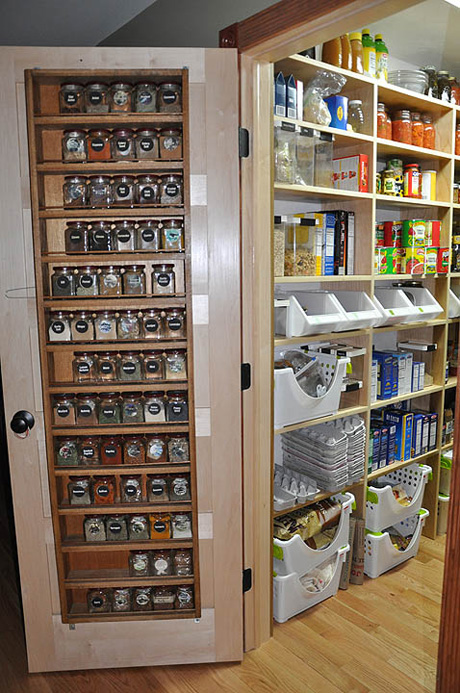 White Cabinet Behind Door Storage 70in Kitchen Pantry ...