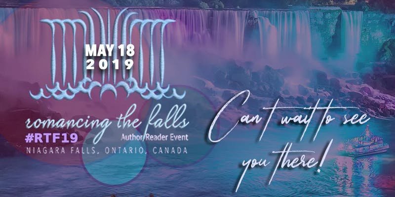 Event image for Romancing the Falls, stylized waterfall design