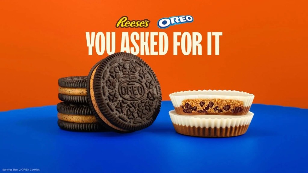 Reese’s and Oreo team up for two epic treats: the Oreo Reese’s Cookie and Reese’s Oreo Cup. Launching nationwide September 2025. Preorder now!