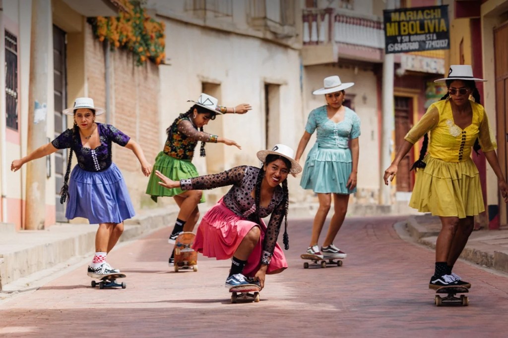ImillaSkate follows Bolivia’s Indigenous women skaters who defy stereotypes, reclaim culture in pollera skirts, and spark change through fearless skateboarding.