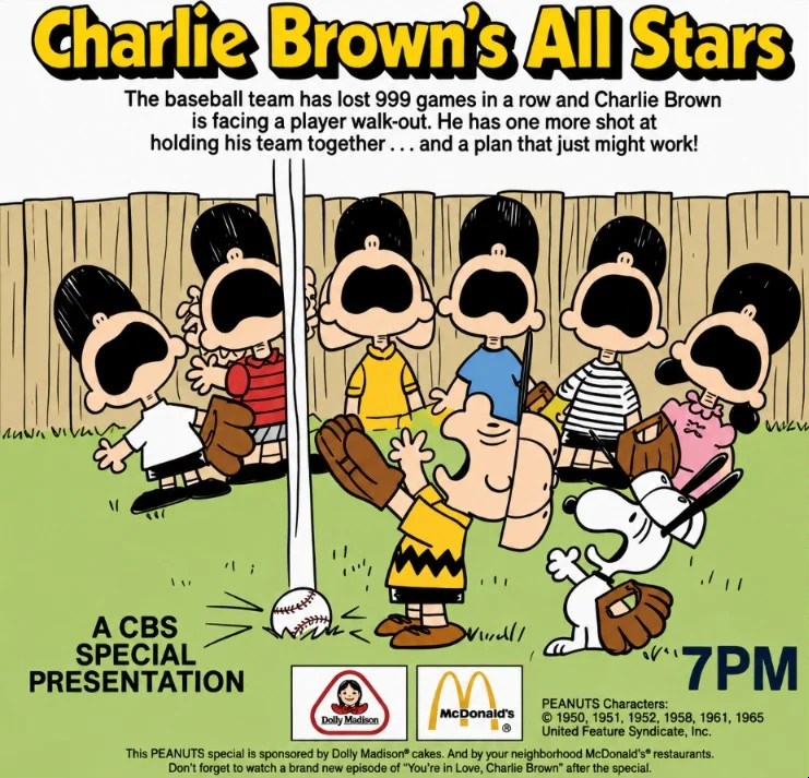 Charlie Brown's All Stars! Turns 60 and Still Inspires Charlie Brown's All Stars! Turns 60 and Still Inspires