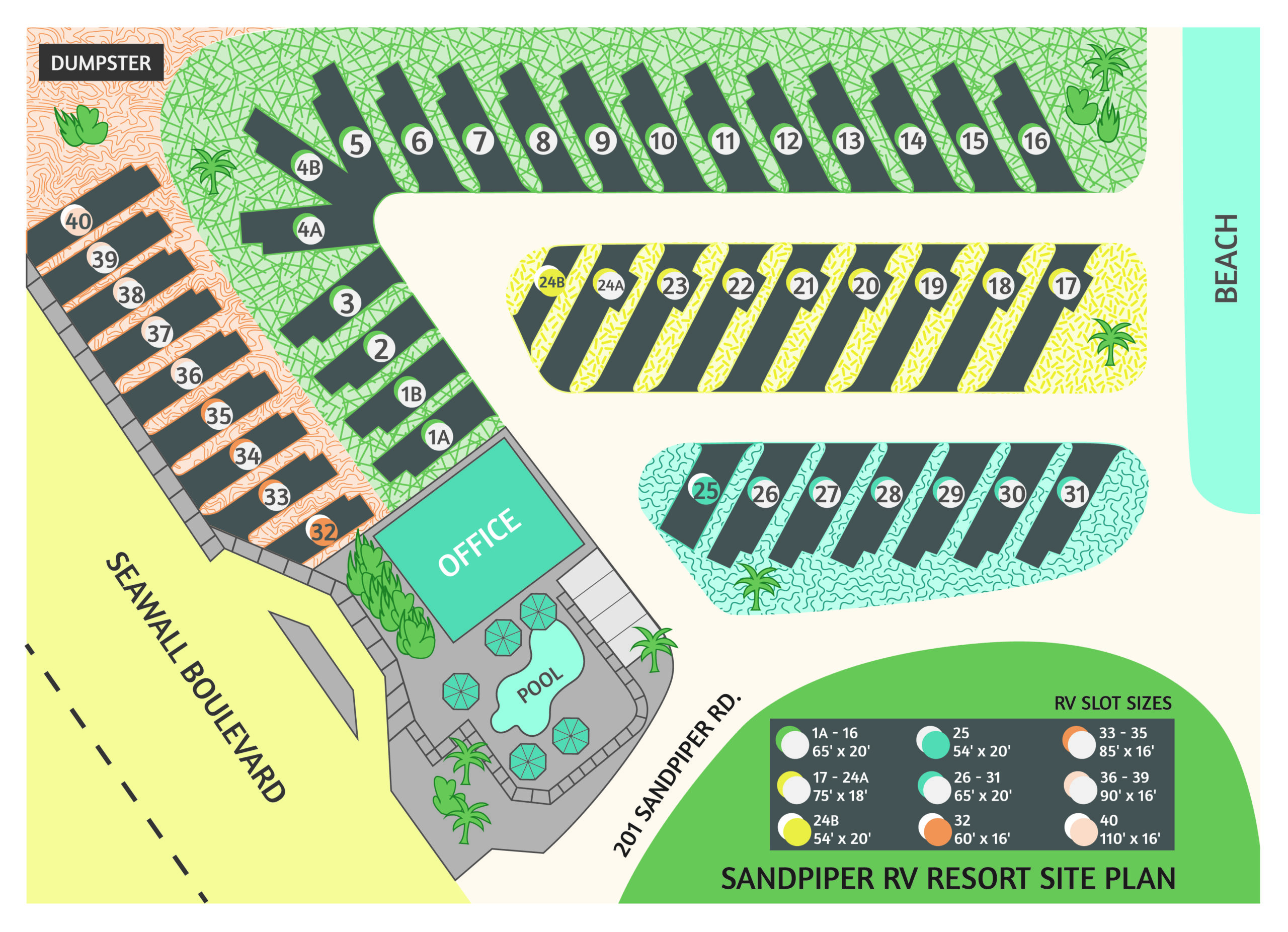 Maps Sandpiper RV Resort Sandpiper RV Resort Map 01 Scaled 