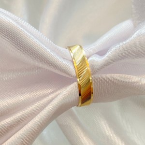 Aliança Trabalhada 4mm Ouro18k - 885999