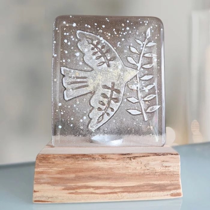 Atelier de fusing bas-relief en verre
