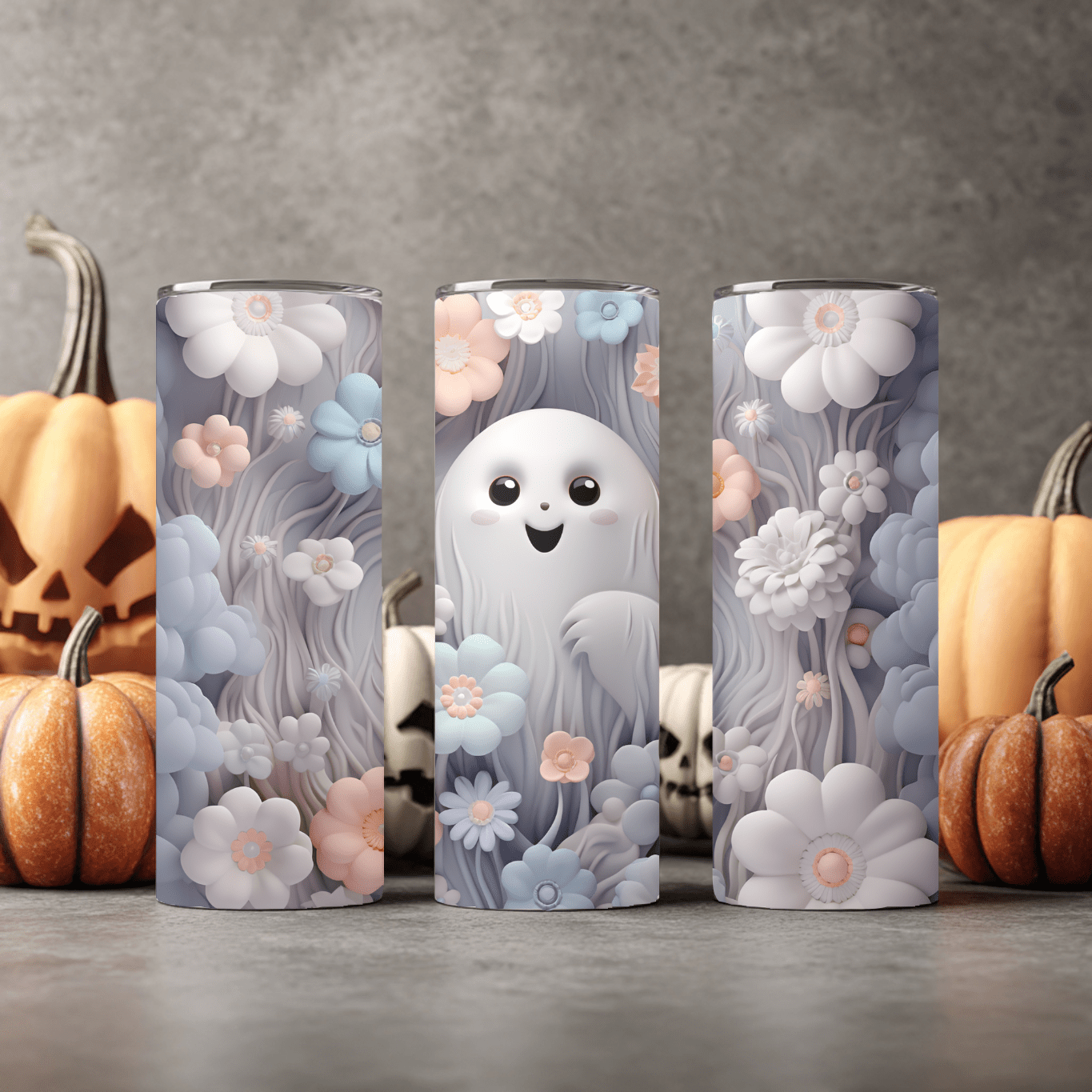 Cute Ghost 20 oz tumbler