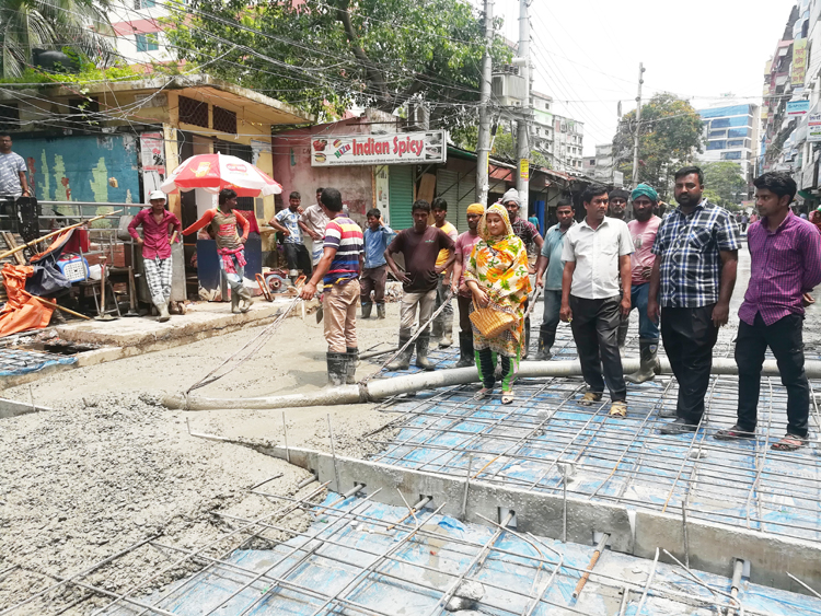 সংস্কার কাজের পরিদর্শন