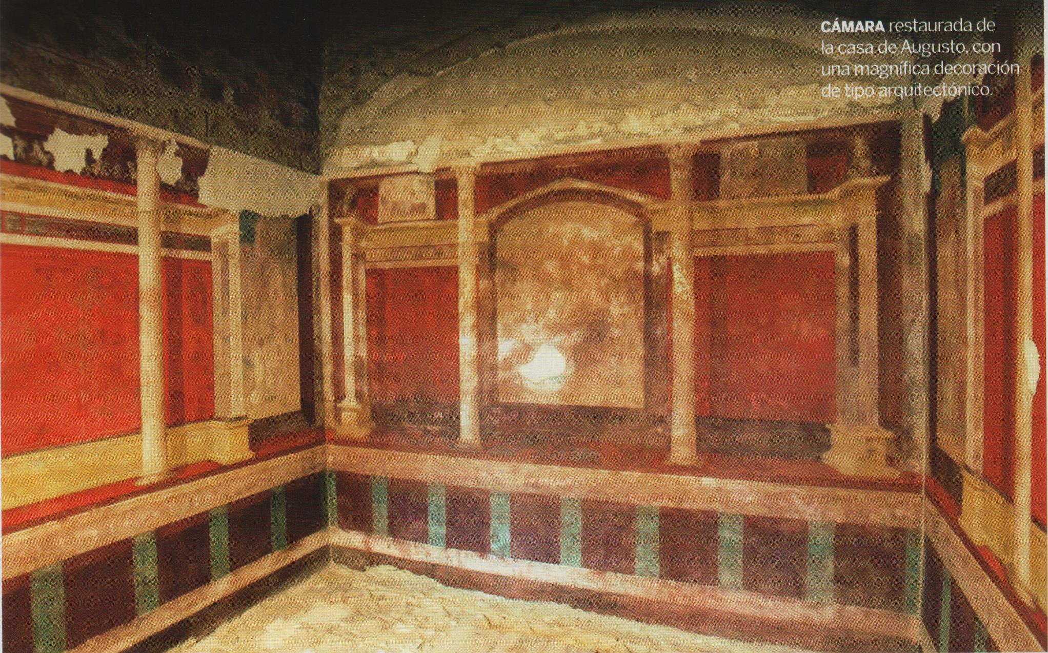 Restaurados los frescos de la casa de Augusto Prehistoria e Historia