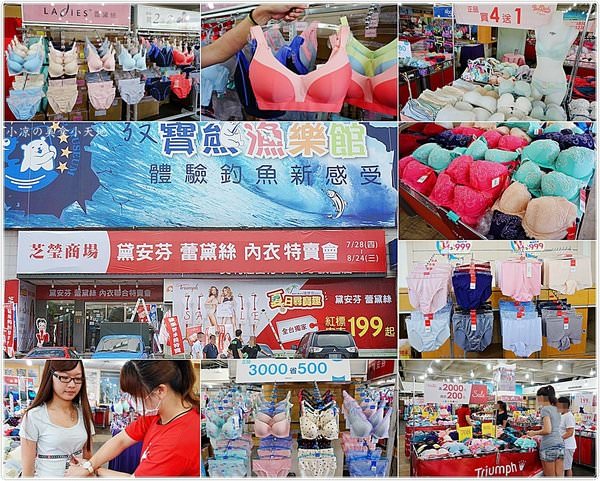 芝瑩 潭子特賣『台中最殺內衣特賣會』女孩兒照過來！黛安芬/蕾黛絲萬件內衣力拼史上最大最殺優惠，內衣單件199元/男褲下殺88元/正品滿3000省500/特價商品390元起 二件再9折，五件以上再下殺8折，滿2000還可以再折200/熱銷百萬件明星商品殺無赦，撿便宜趁現在，錯過會捶心肝