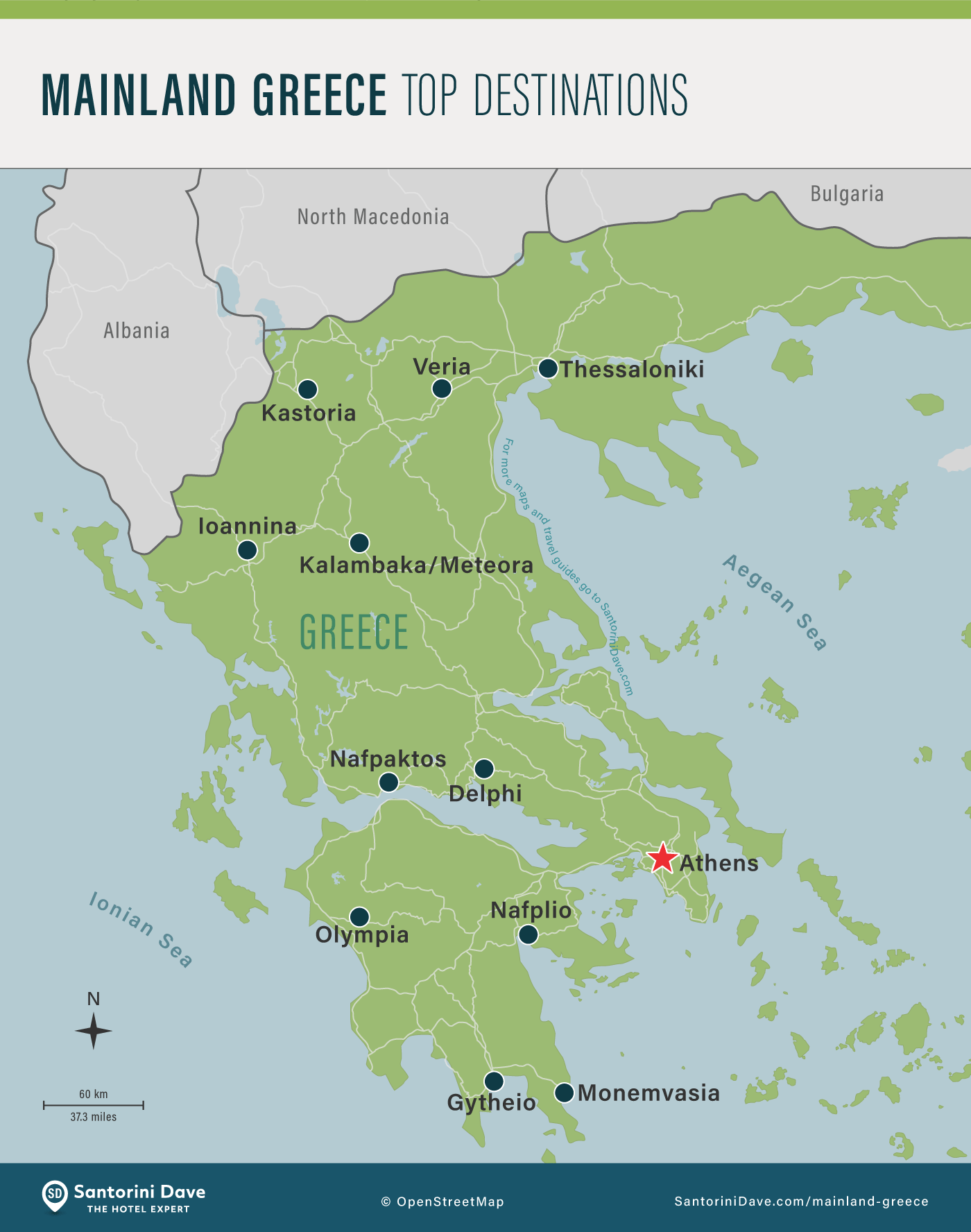 Mainland Greece Maps Updated For 2020 Mainland Greece Map 