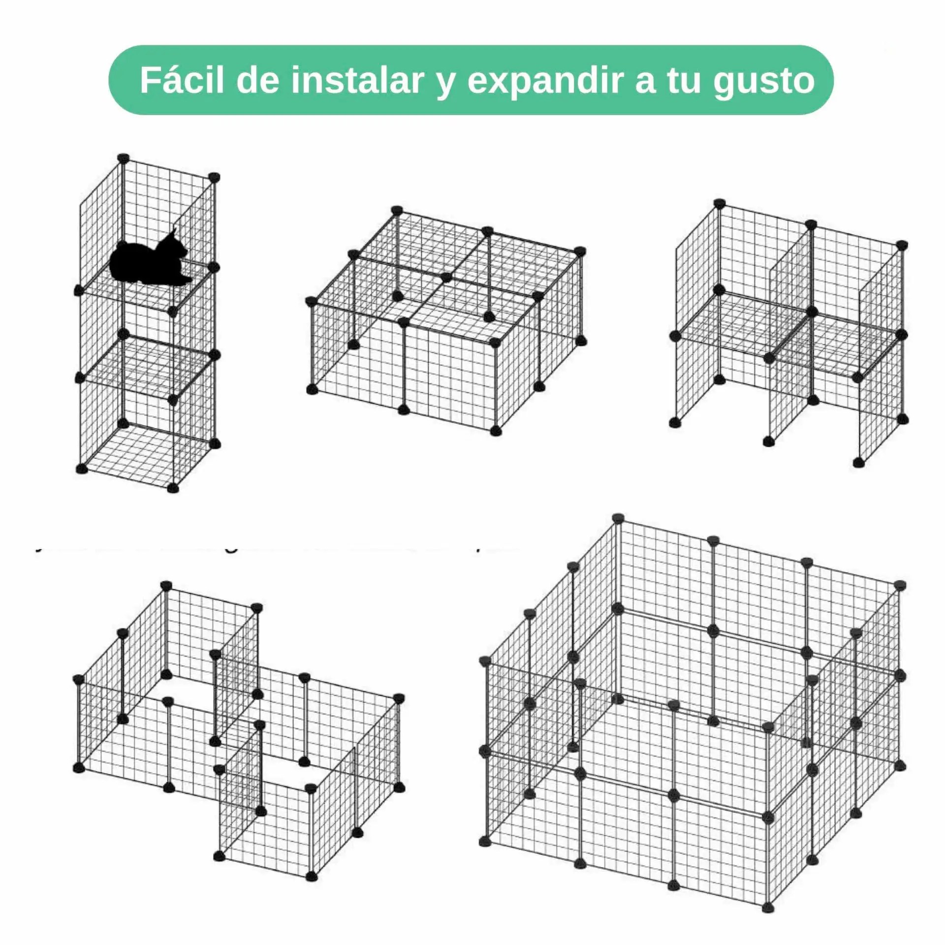 Corrales para conejos y cobayas y otras mascotas- santos bigotes