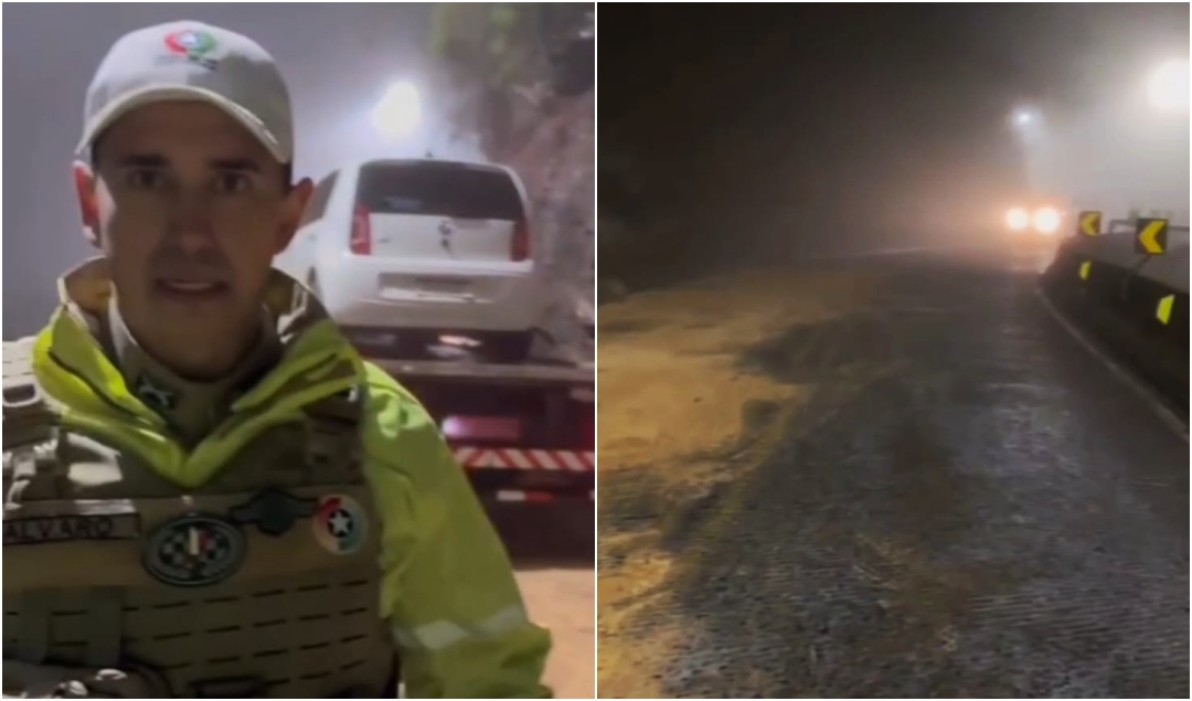 Serra do Rio do Rastro liberada na noite deste domingo após mais de 12 horas de interdição por acidente com caminhão