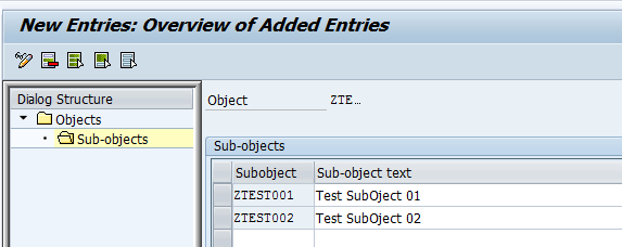 SAP LOG Object SLG0