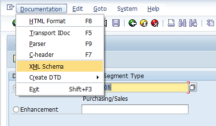 WE60 - IDoc XML Schema