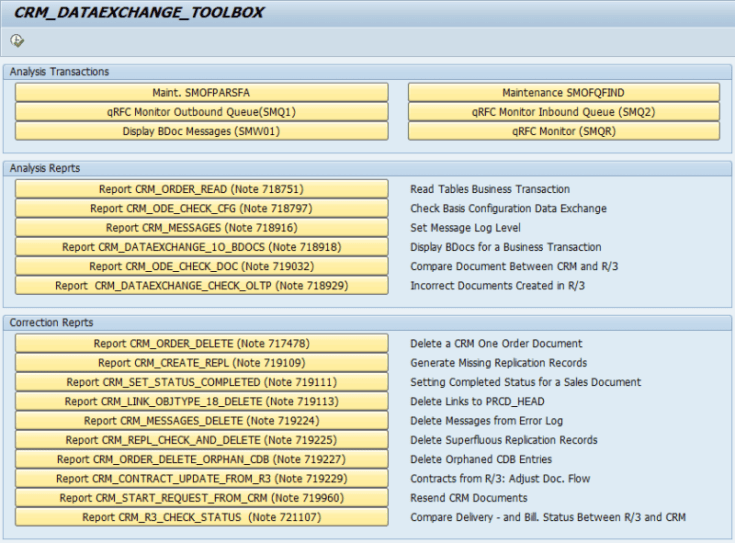 SAP CRM Data Exchange ToolBox 