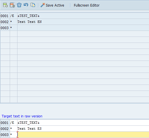 SAP Smartforms Translation Screen 