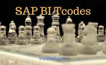 SAP BI Tcodes