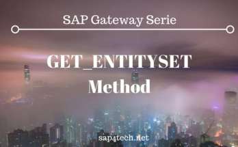 SAP GateWay Serie GET ENTITYSET