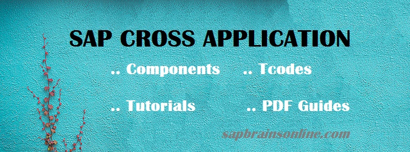 SAP Cross Application Tutorials - CA module Components &amp; PDF Guides