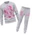 Conjunto deportivo gris de niña con estampado rosa de Minnie Mouse