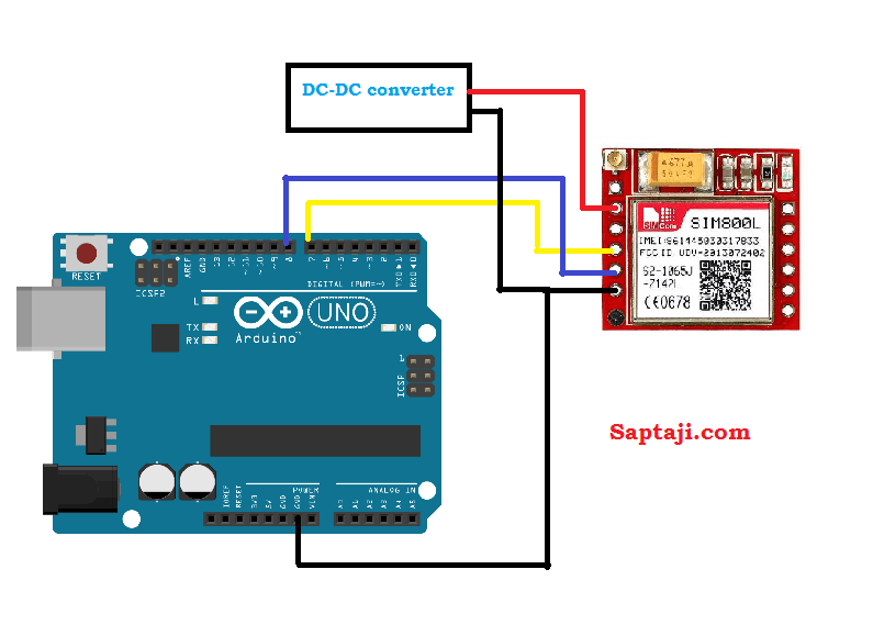 cara kirim sms dengan sim800L dan arduino