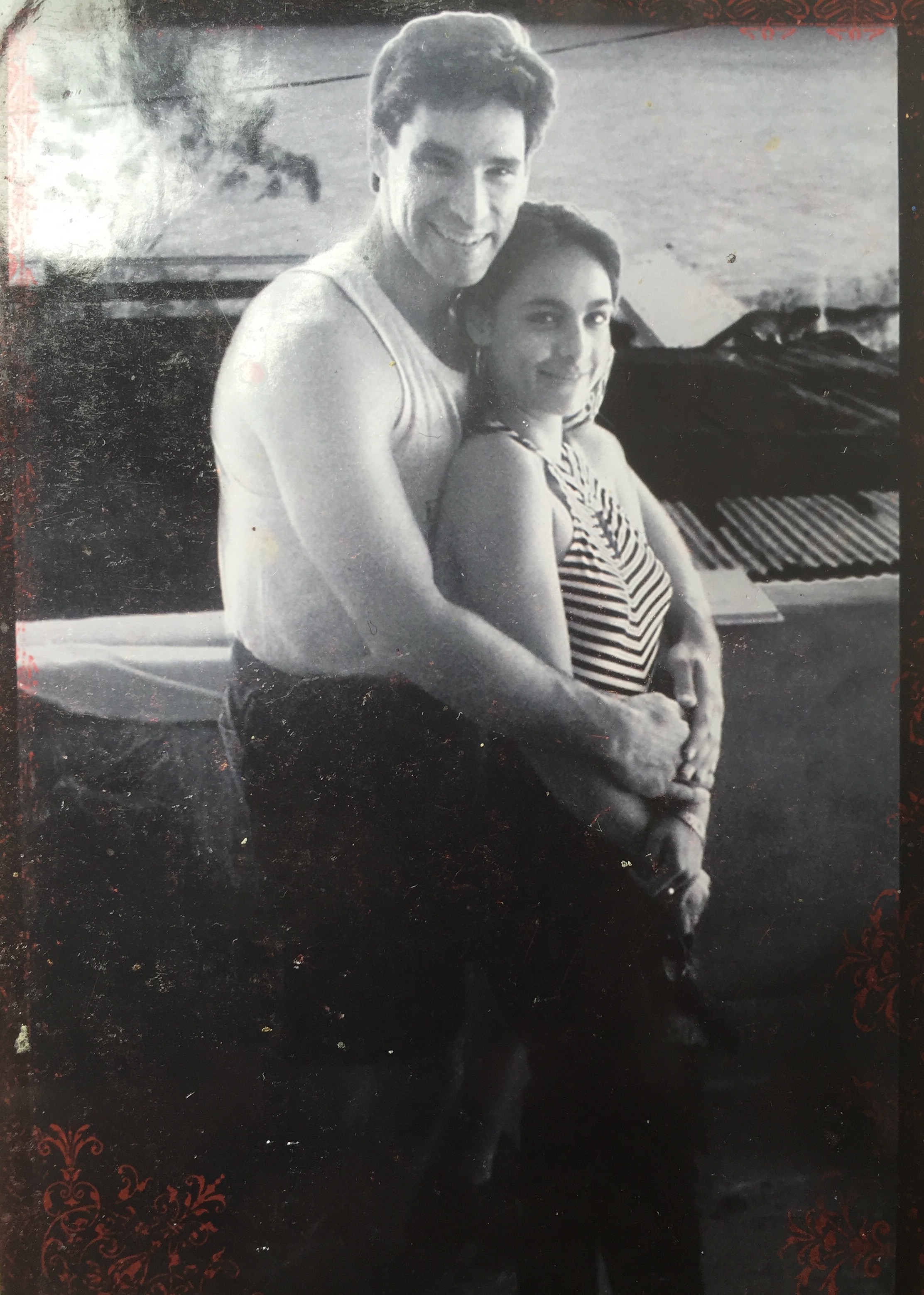 Photo of Burton Richardson and Sarah Badat Richardson on the day they met
