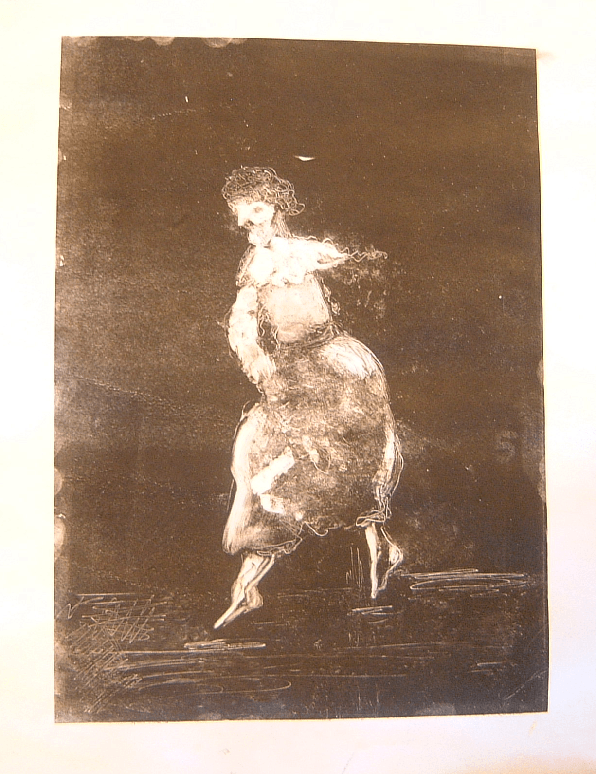 dancing figure - monoprint