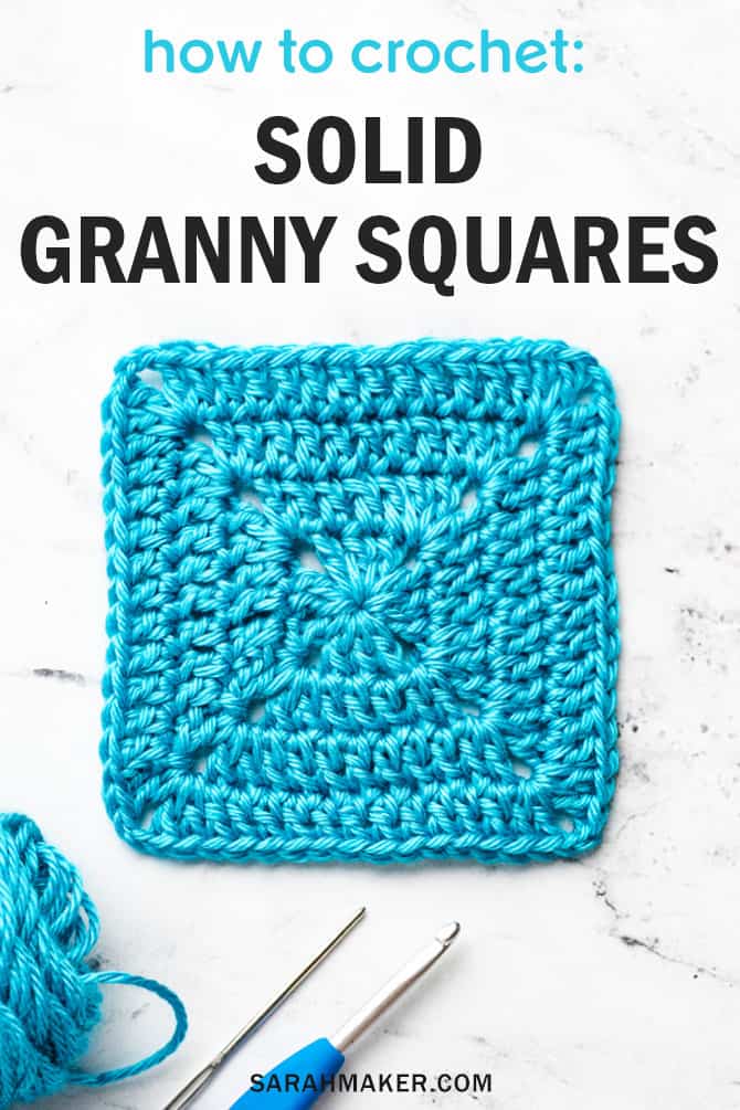 Treble crochet into the same st at the beginning of the round, this is one of the corners. Solid Granny Square Crochet Pattern For Beginners Sarah Maker