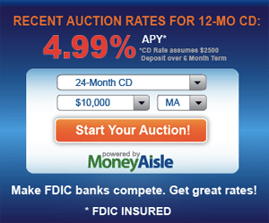 Designed UI of MoneyAisle's Flash auction widgets for use on partner sites. Widget works with live data only.