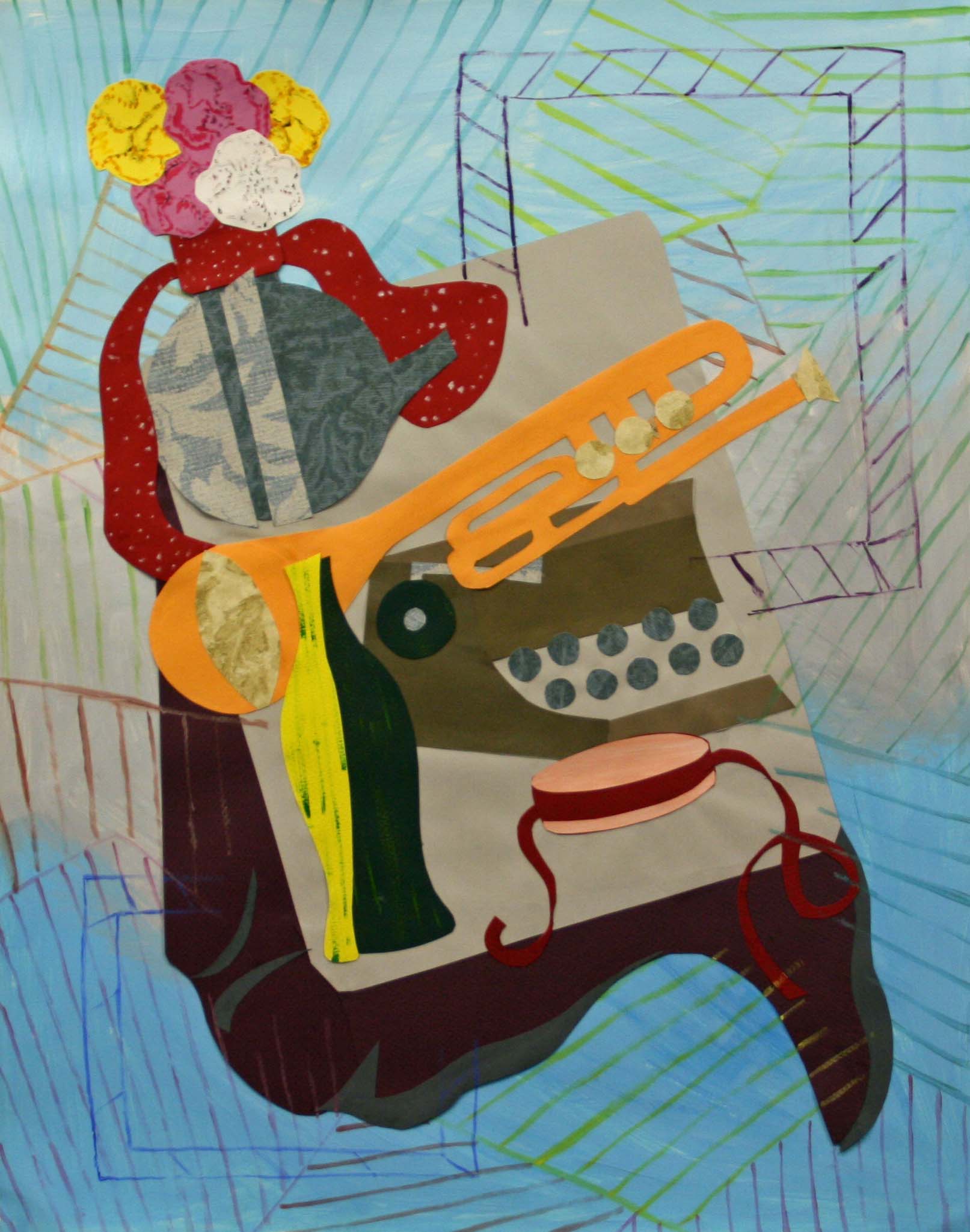 “Cubist,” Mixed Media Collage, 2008