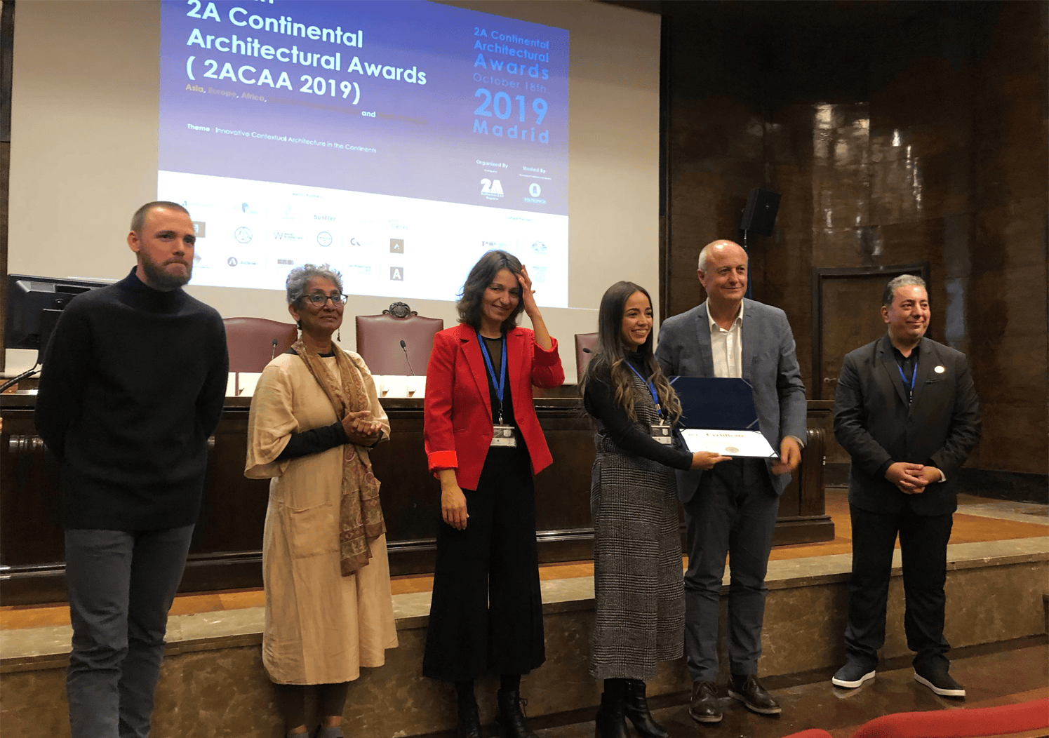 2ACAA Interaction Forum 2019 at Universidad Politécnica de Madrid with international architects and design professionals.