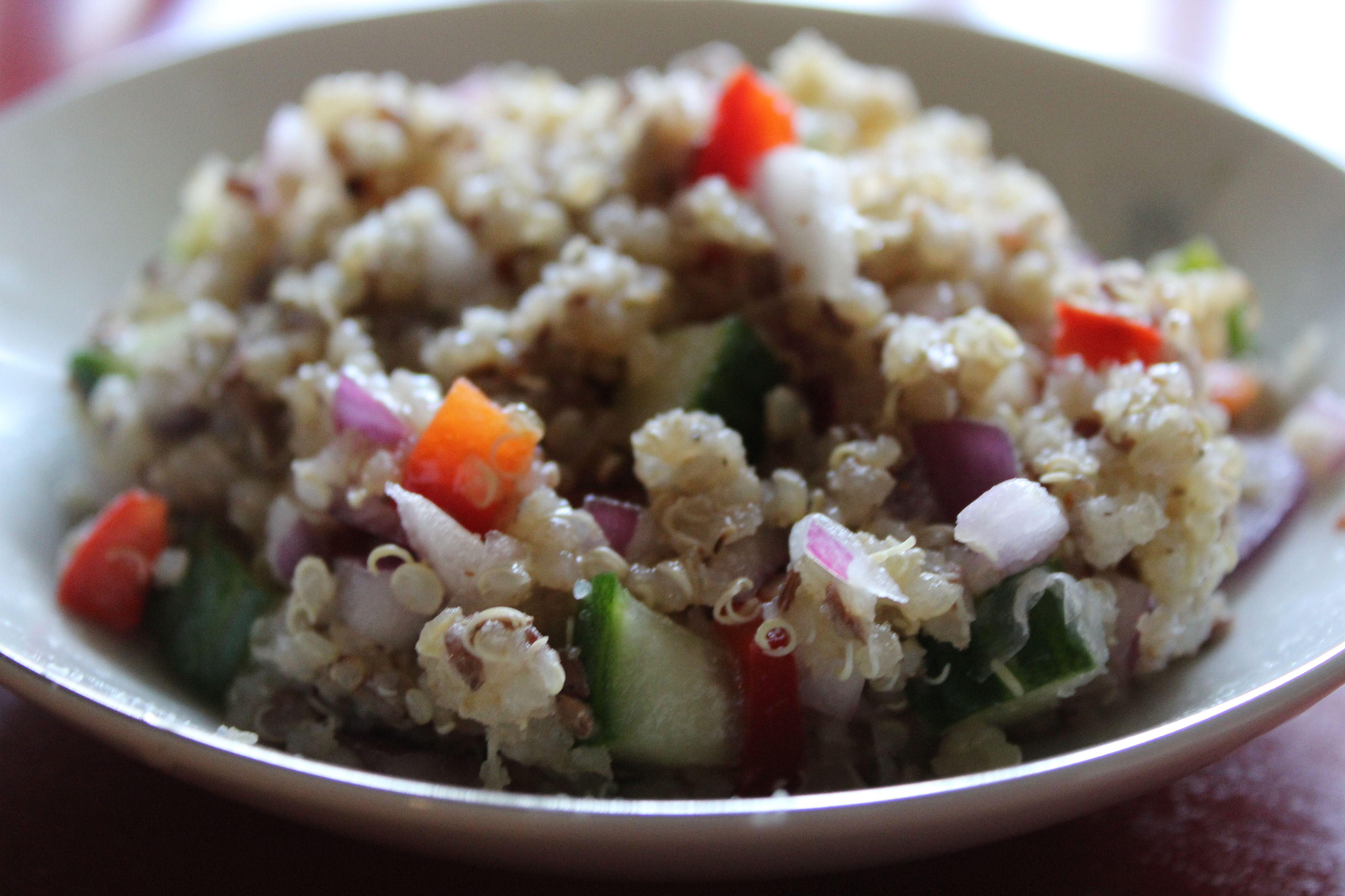 Quinoa & Flaxseed Salad Sara J Baker