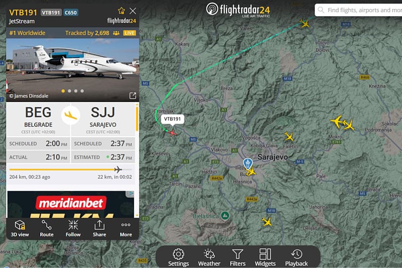 flight radar air force one