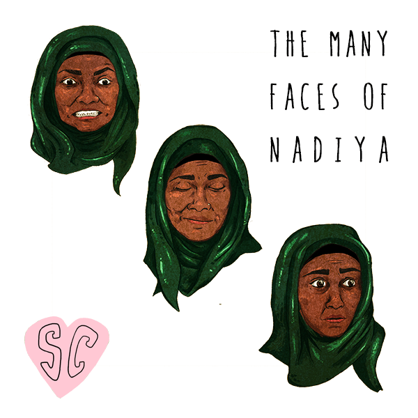 Nadiya Great British Bake Off illustration by Sarah Cochrane