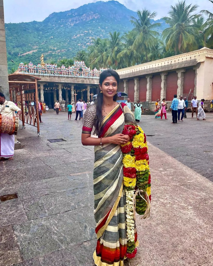 Keerthi Pandian Traditional Saree