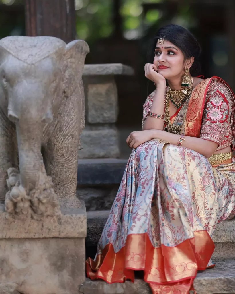 Sanjana Anand- South Indian Bridal Kanjivaram Saree & Jewelry