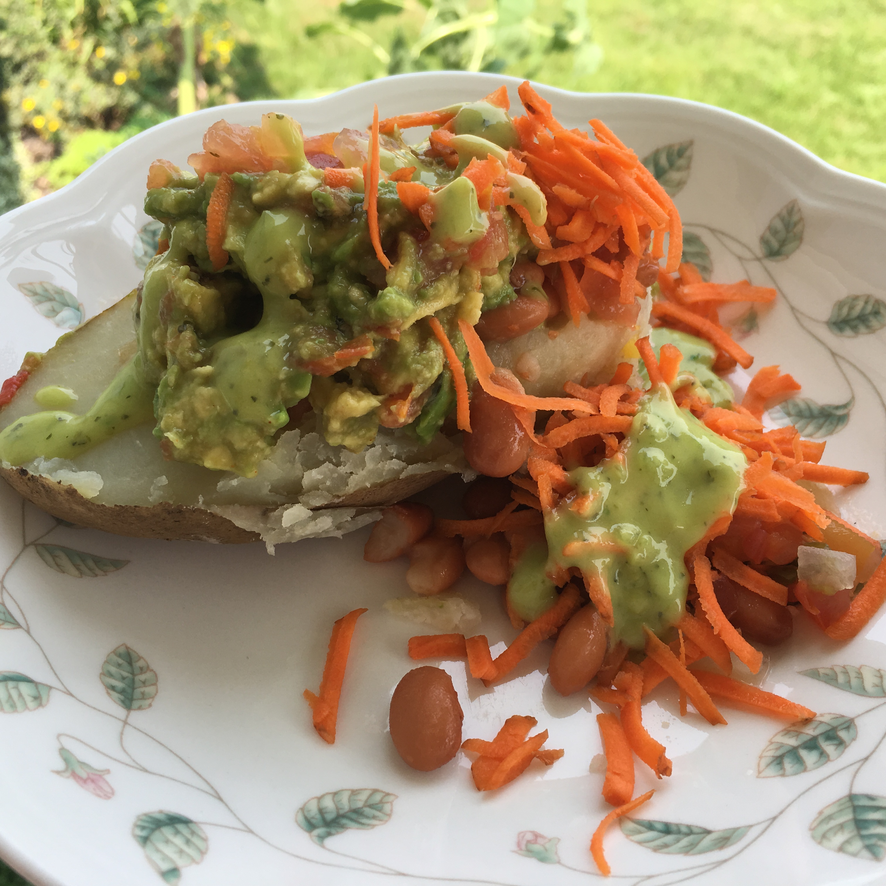 One of my dinners, plated.